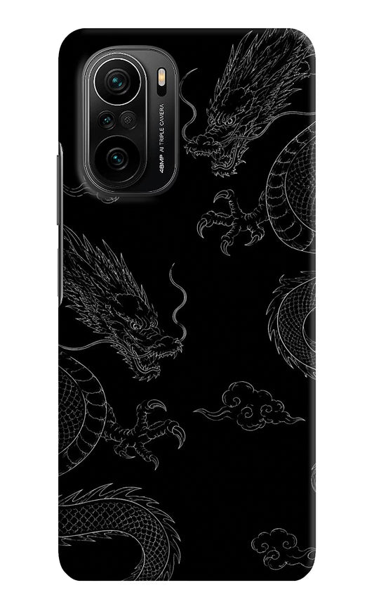 Twin Dragons Mi 11X/11X Pro Hard Case Back Cover by Casekaro