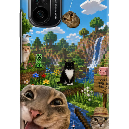Minecraft Cat Chaos Mi 11X/11X Pro Hard Case Back Cover by Casekaro