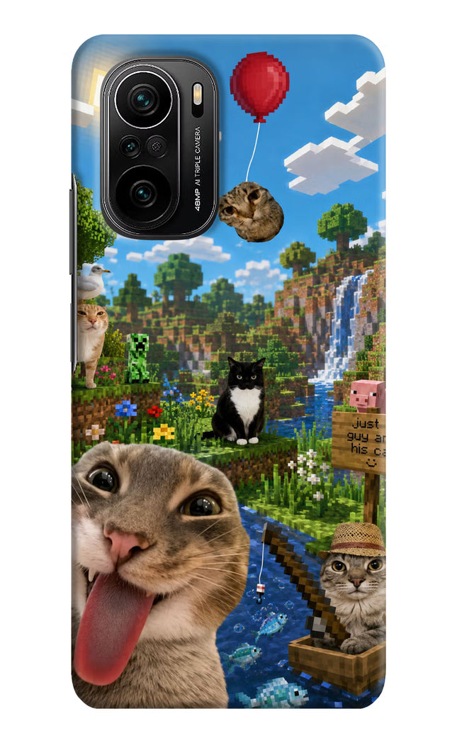 Minecraft Cat Chaos Mi 11X/11X Pro Hard Case Back Cover by Casekaro