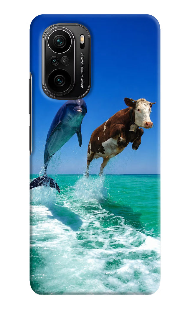 Dolphin vs Cow Mi 11X/11X Pro Hard Case Back Cover by Casekaro