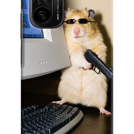 Hacker Hamster Mi 11X/11X Pro Hard Case Back Cover by Casekaro