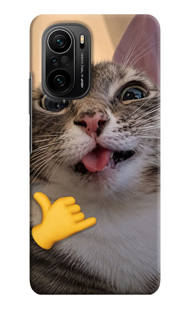 Silly Cat Call Mi 11X/11X Pro Hard Case Back Cover by Casekaro