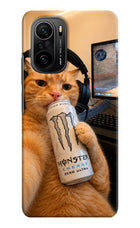 Gamer Cat Energy Mi 11X/11X Pro Hard Case Back Cover by Casekaro