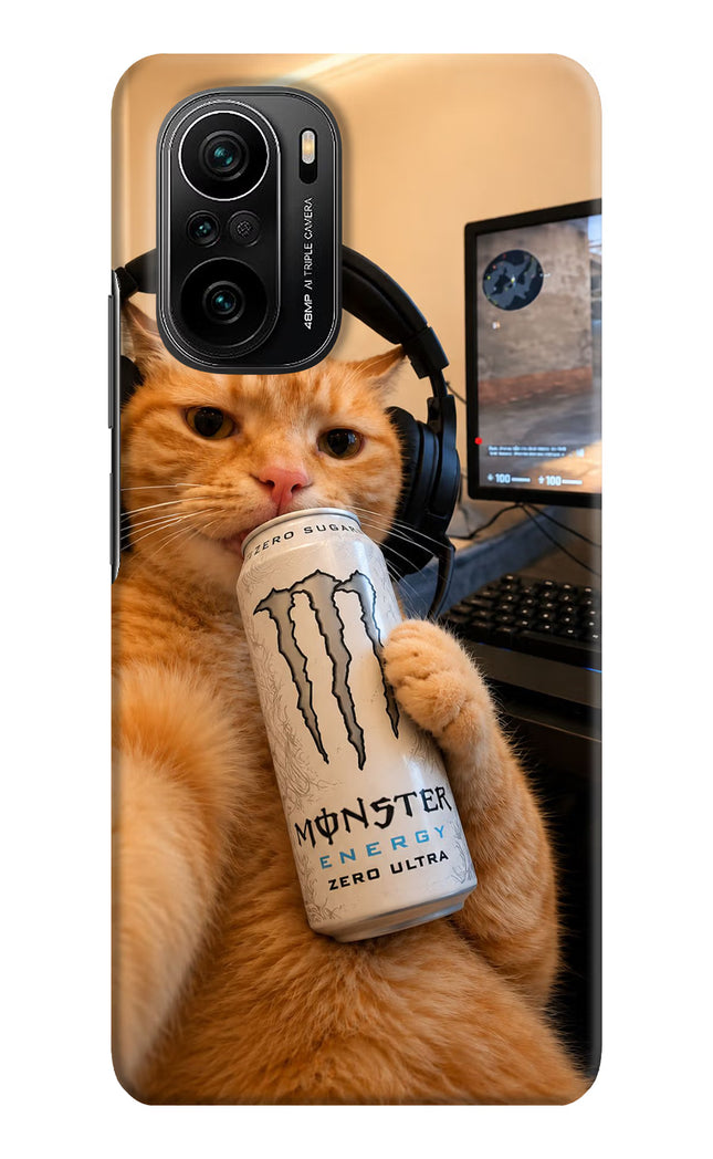 Gamer Cat Energy Mi 11X/11X Pro Hard Case Back Cover by Casekaro
