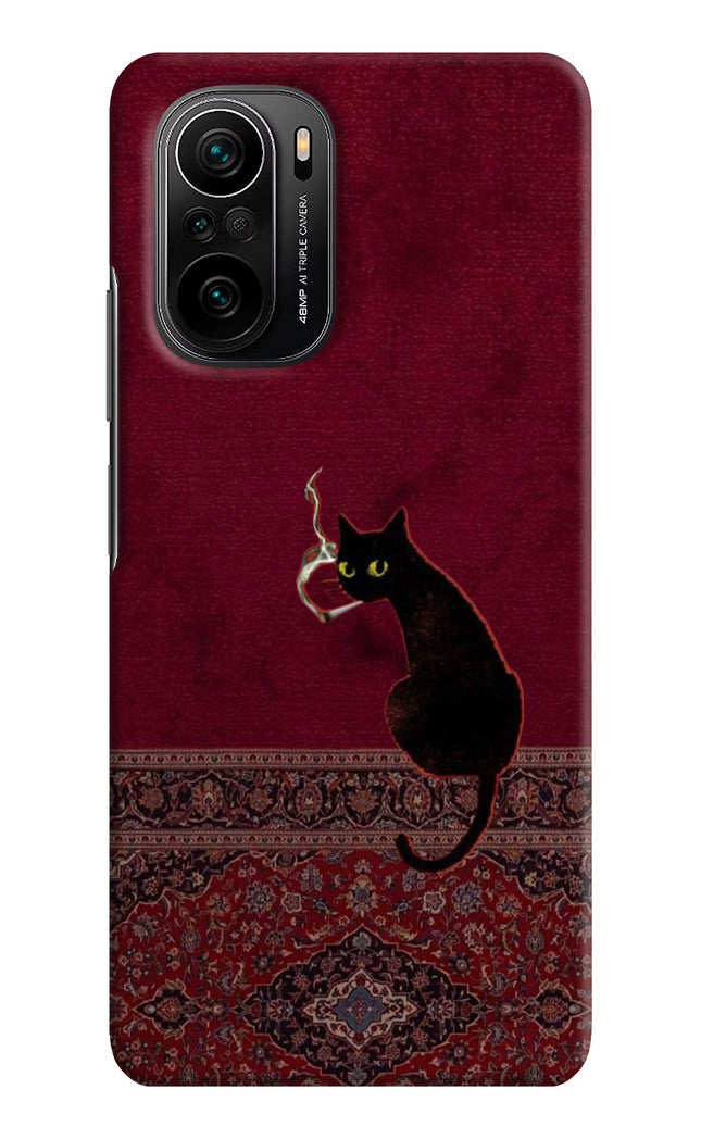 Midnight Cat Mi 11X/11X Pro Hard Case Back Cover by Casekaro
