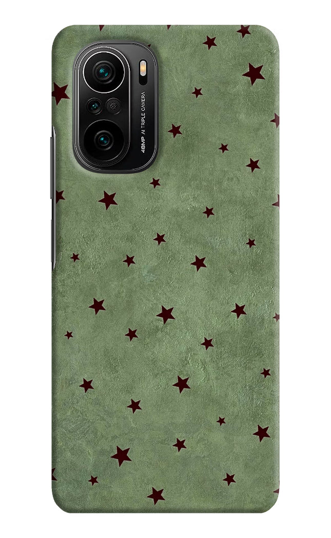 Green Stars Mi 11X/11X Pro Hard Case Back Cover by Casekaro