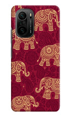 Maroon Elephant Mi 11X/11X Pro Hard Case Back Cover by Casekaro