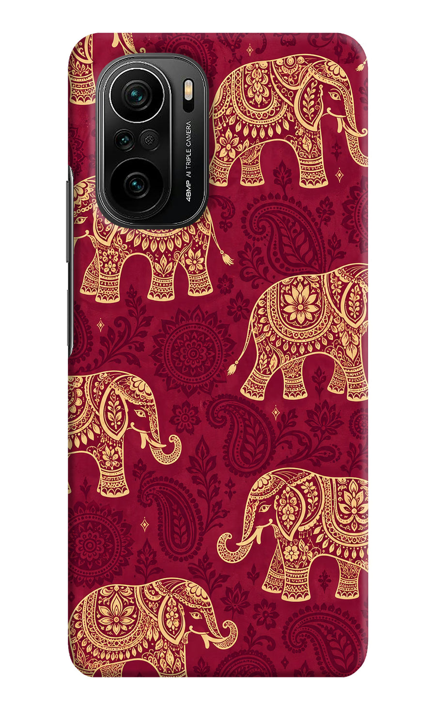 Maroon Elephant Mi 11X/11X Pro Back Cover, Hard case