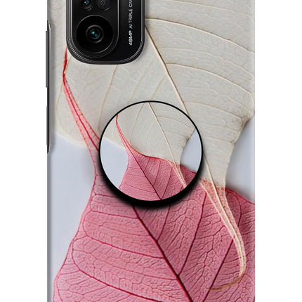 White Pink Leaf Mi 11X/11X Pro Pop Case by Casekaro