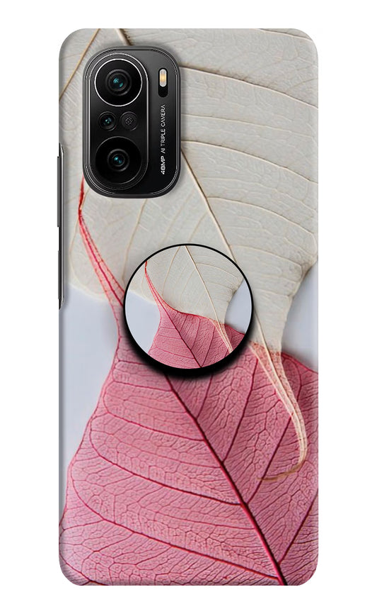 White Pink Leaf Mi 11X/11X Pro Pop Case by Casekaro