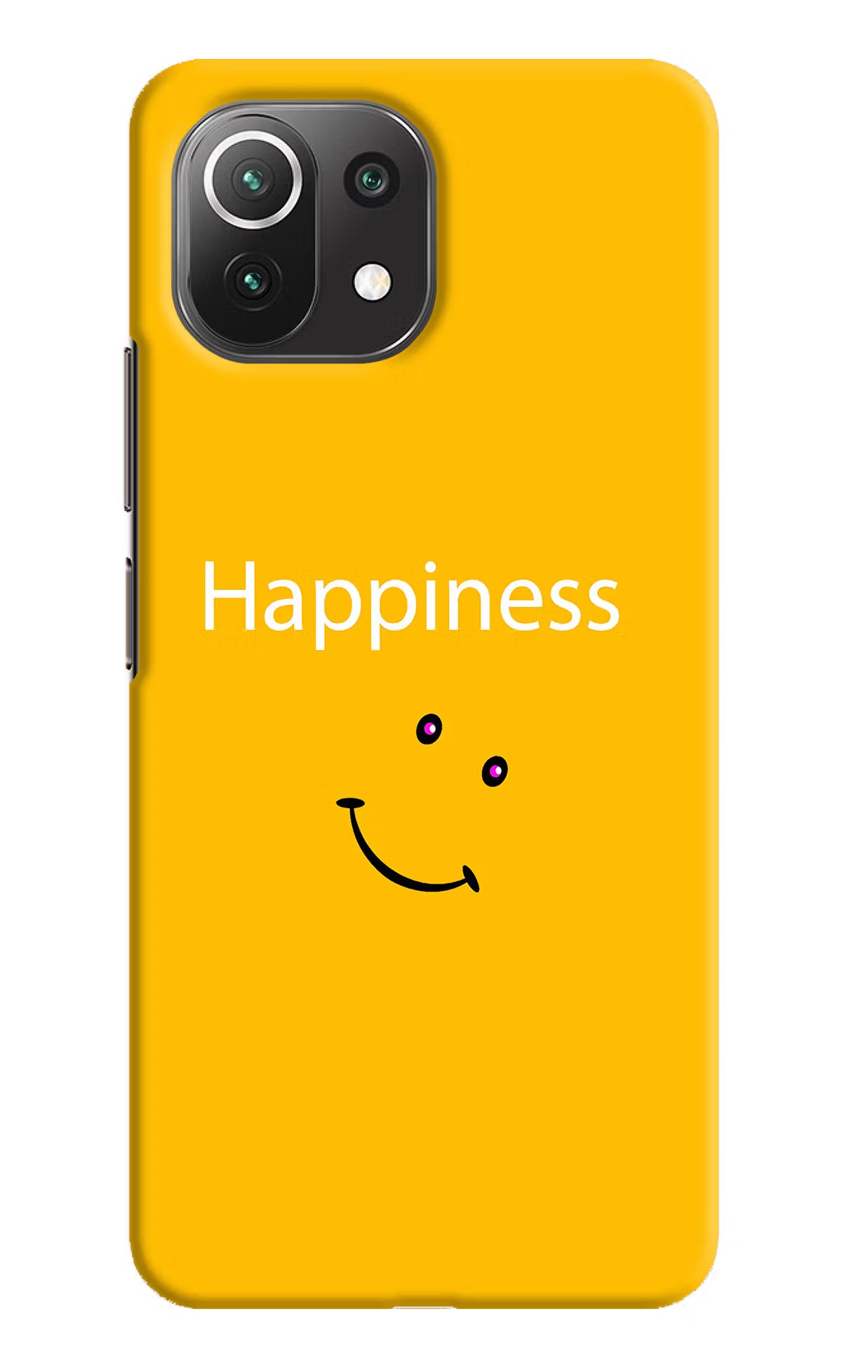 Happiness With Smiley Mi 11 Lite Hard Case Back Cover by Casekaro