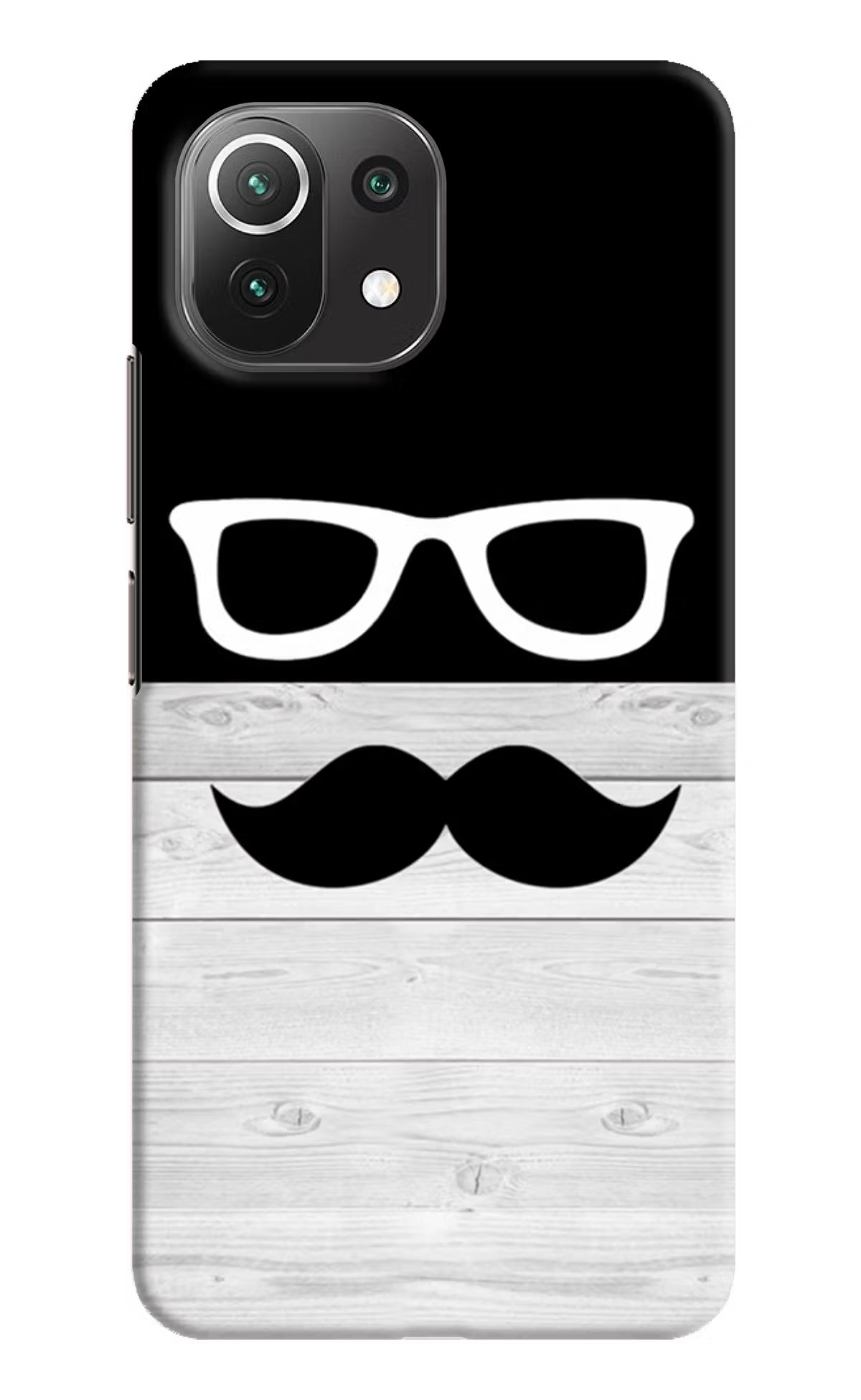 Mustache Mi 11 Lite Hard Case Back Cover by Casekaro