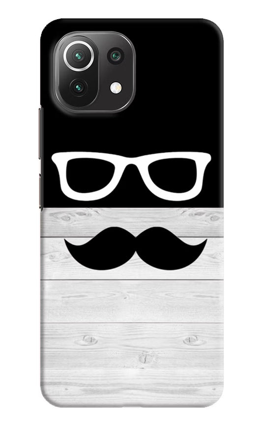 Mustache Mi 11 Lite Hard Case Back Cover by Casekaro