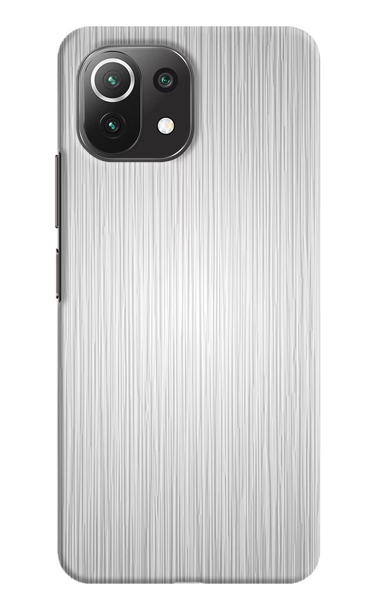 Wooden Grey Texture Mi 11 Lite Hard Case Back Cover by Casekaro