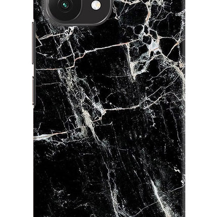 Black Marble Texture Mi 11 Lite Hard Case Back Cover by Casekaro