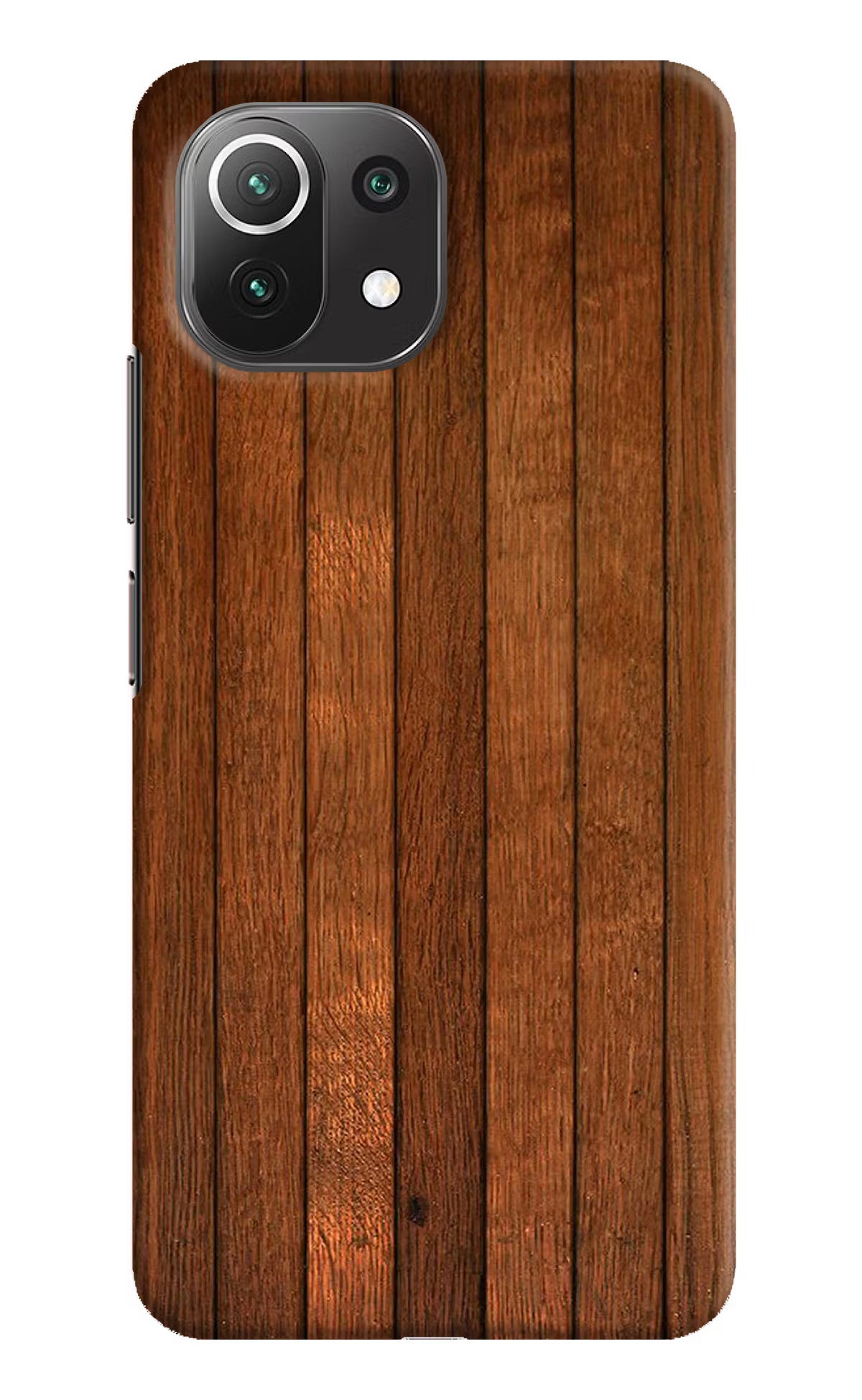 Wooden Artwork Bands Mi 11 Lite Hard Case Back Cover by Casekaro