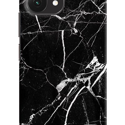 Black Marble Pattern Mi 11 Lite Hard Case Back Cover by Casekaro