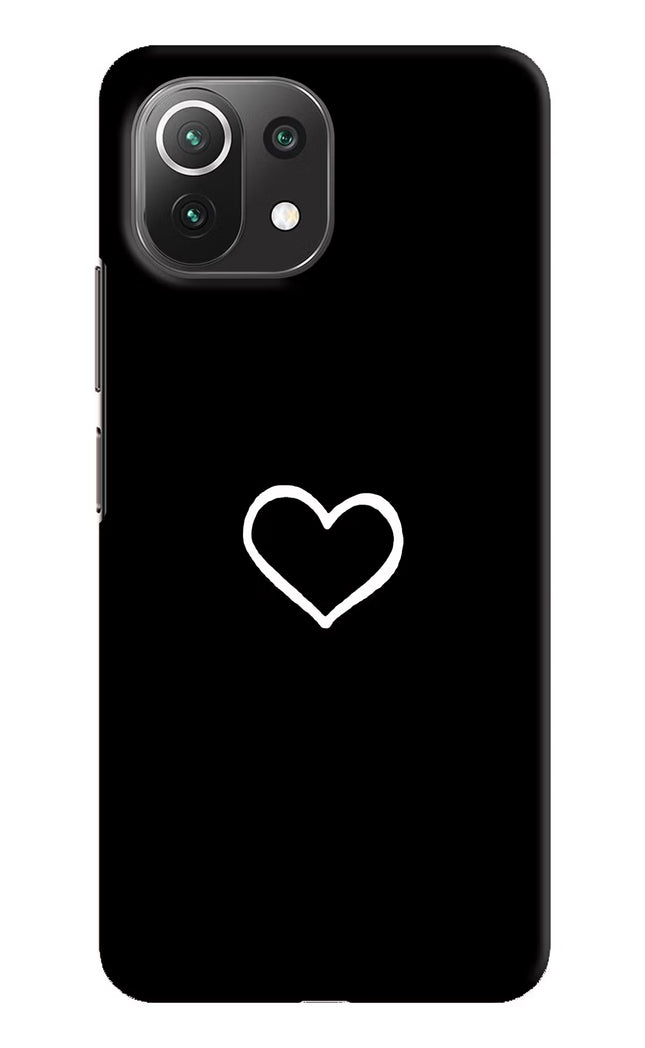 Heart Mi 11 Lite Hard Case Back Cover by Casekaro