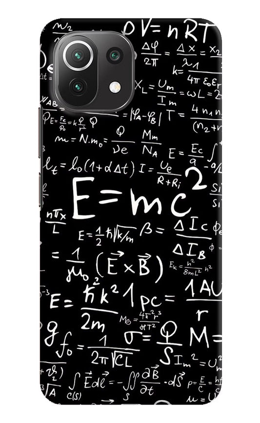 Physics Formula Mi 11 Lite Hard Case Back Cover by Casekaro