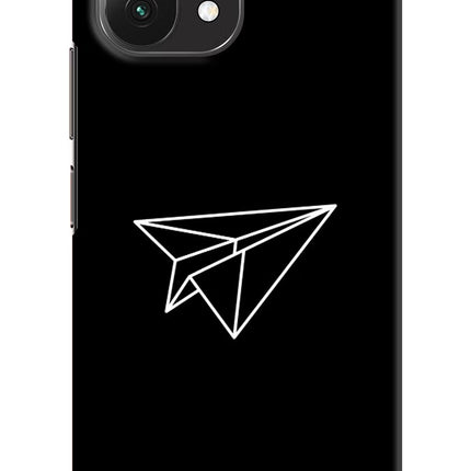 Paper Plane White Mi 11 Lite Hard Case Back Cover by Casekaro
