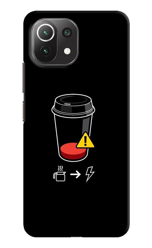 Coffee Mi 11 Lite Hard Case Back Cover by Casekaro