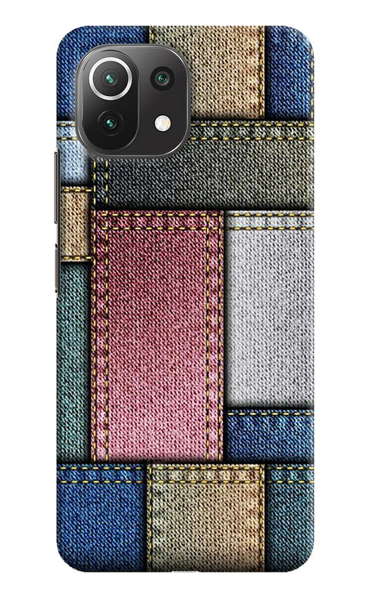 Multicolor Jeans Mi 11 Lite Hard Case Back Cover by Casekaro