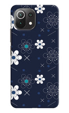 Flowers Mi 11 Lite Hard Case Back Cover by Casekaro