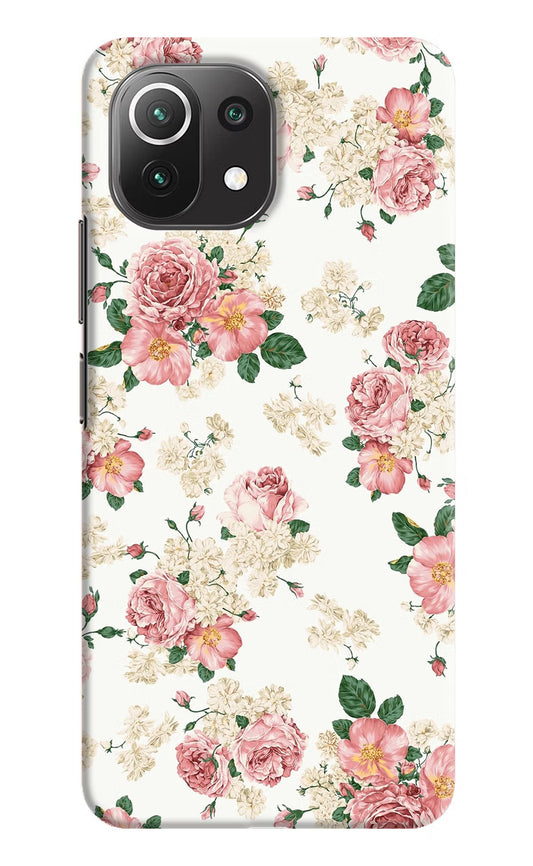 Flowers Mi 11 Lite Hard Case Back Cover by Casekaro