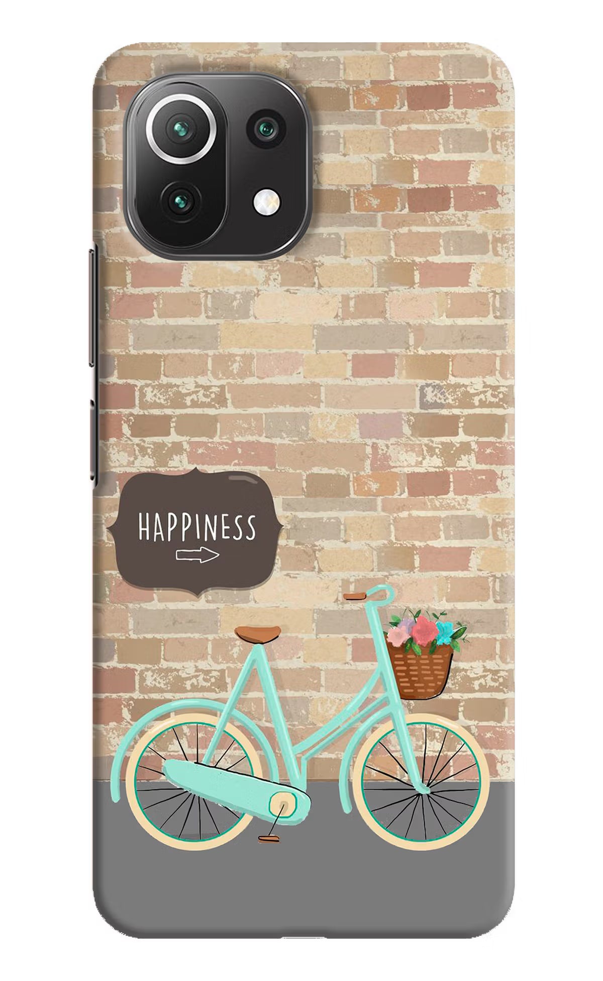 Happiness Artwork Mi 11 Lite Hard Case Back Cover by Casekaro