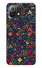 Geometric Abstract Mi 11 Lite Hard Case Back Cover by Casekaro