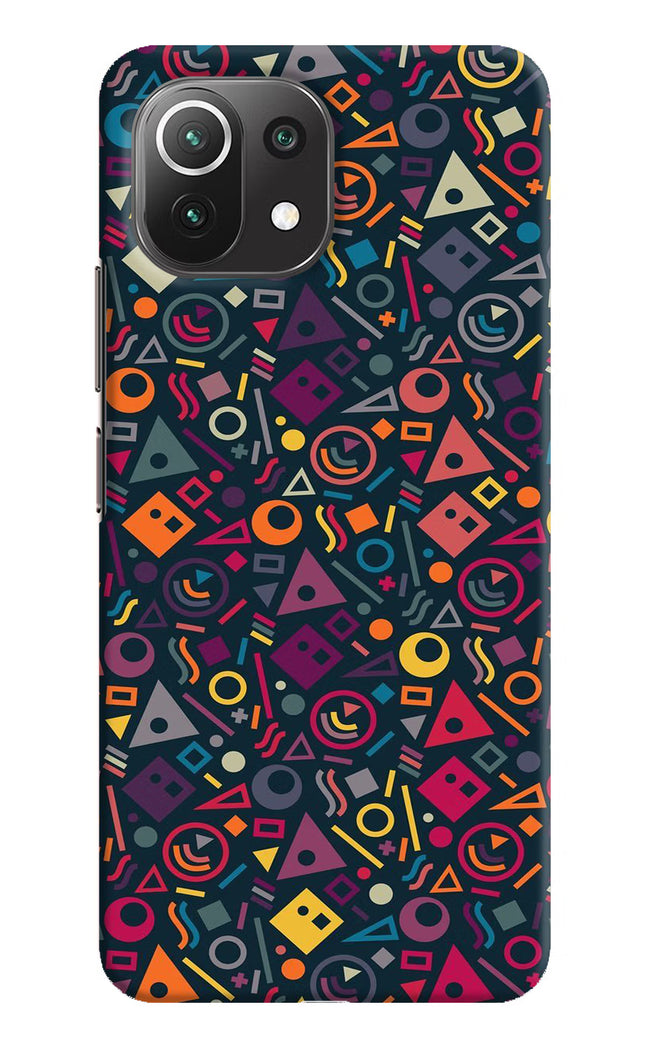 Geometric Abstract Mi 11 Lite Hard Case Back Cover by Casekaro