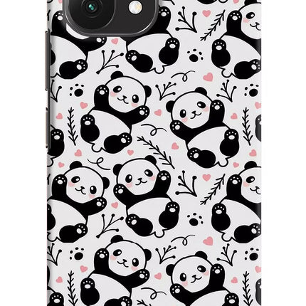 Cute Panda Mi 11 Lite Hard Case Back Cover by Casekaro