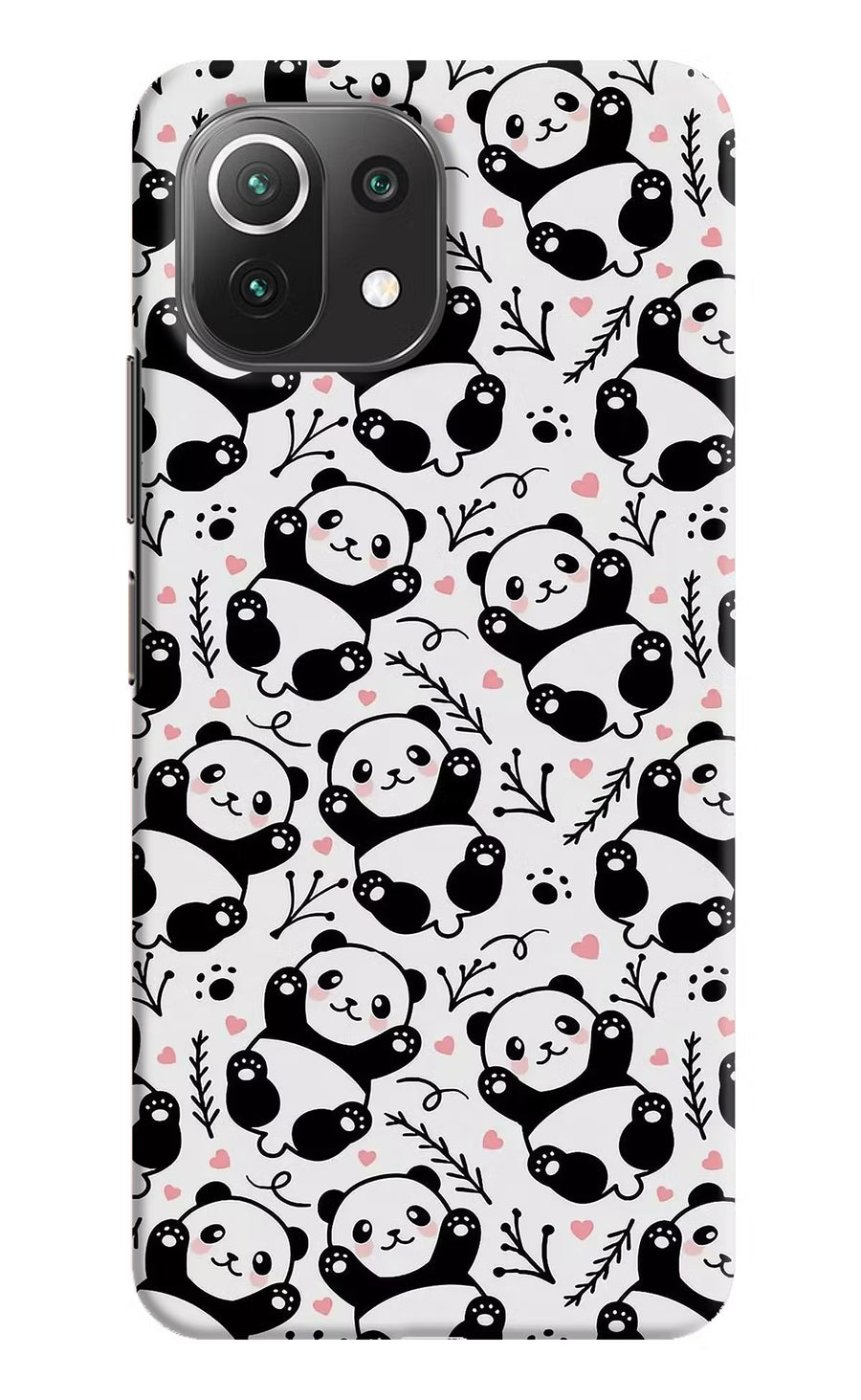 Cute Panda Mi 11 Lite Back Cover, Hard case