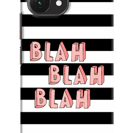 Blah Blah Blah Mi 11 Lite Hard Case Back Cover by Casekaro