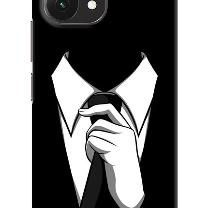 Black Tie Mi 11 Lite Hard Case Back Cover by Casekaro