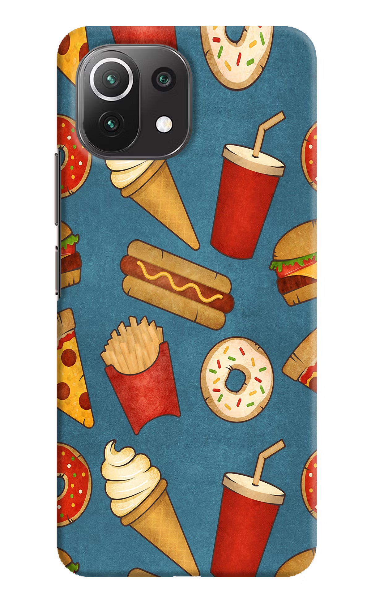 Foodie Mi 11 Lite Hard Case Back Cover by Casekaro