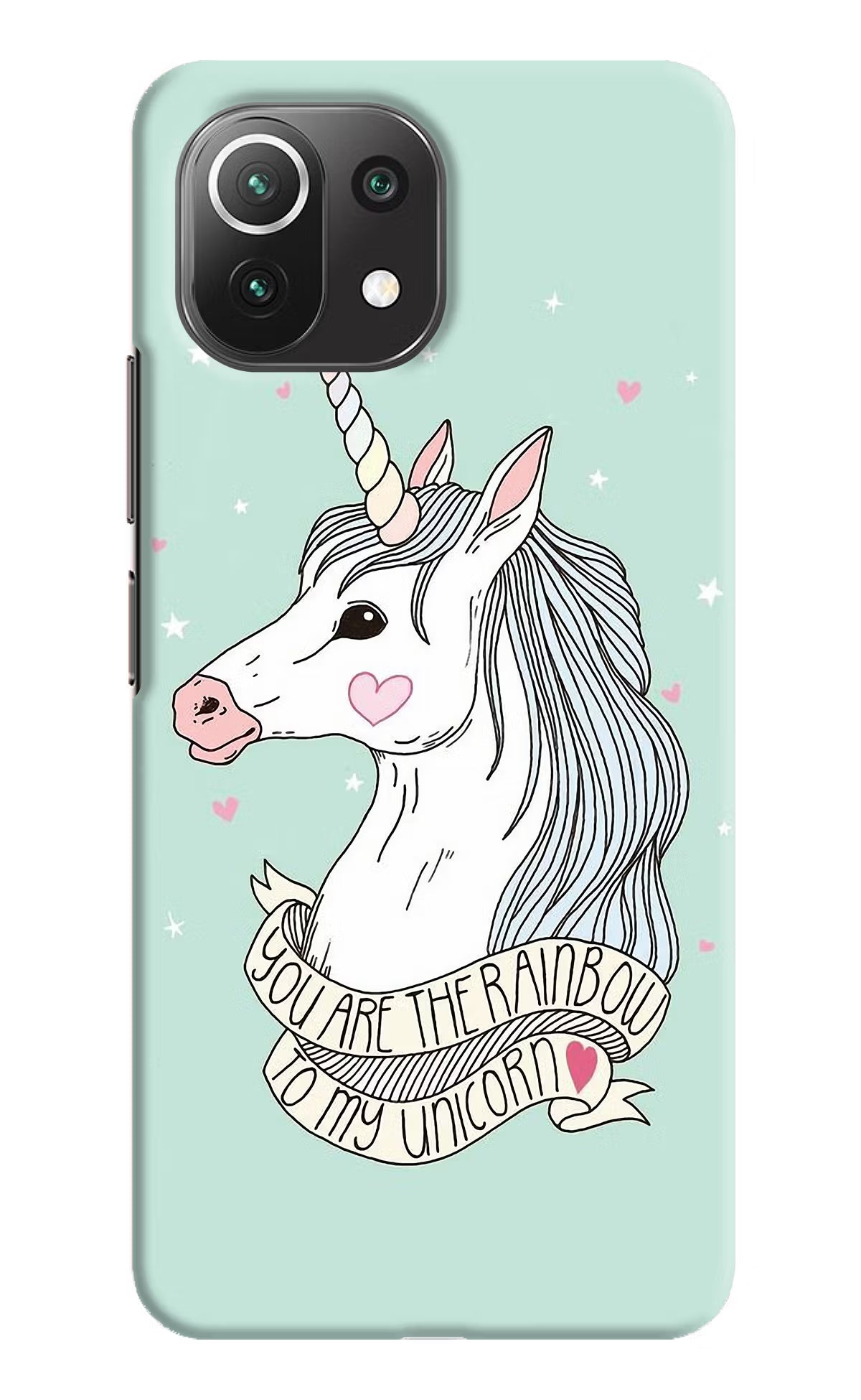 Unicorn Wallpaper Mi 11 Lite Hard Case Back Cover by Casekaro