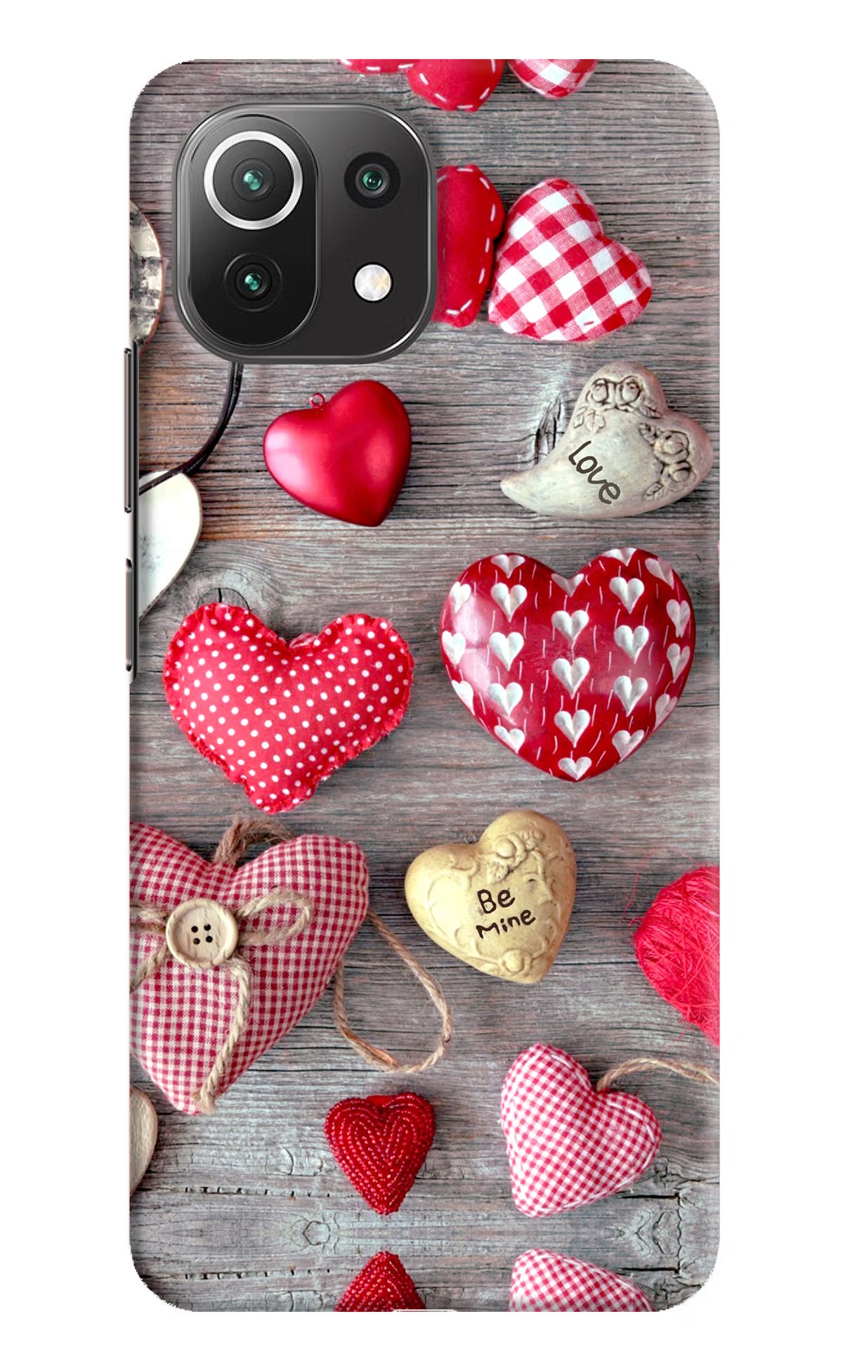Love Wallpaper Mi 11 Lite Hard Case Back Cover by Casekaro