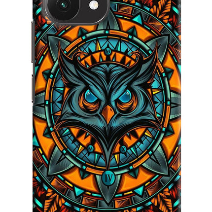 Angry Owl Art Mi 11 Lite Hard Case Back Cover by Casekaro