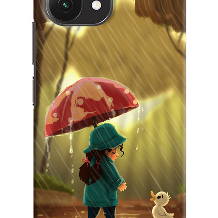Rainy Day Mi 11 Lite Hard Case Back Cover by Casekaro