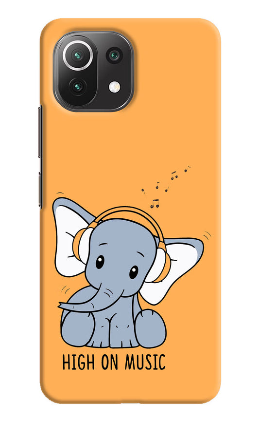 High On Music Mi 11 Lite Hard Case Back Cover by Casekaro