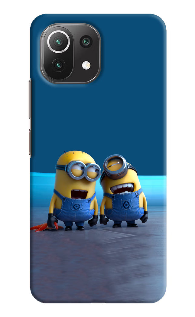 Minion Laughing Mi 11 Lite Hard Case Back Cover by Casekaro