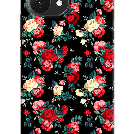 Rose Pattern Mi 11 Lite Hard Case Back Cover by Casekaro