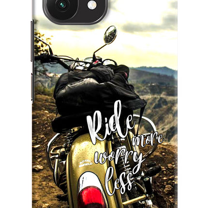 Ride More Worry Less Mi 11 Lite Hard Case Back Cover by Casekaro