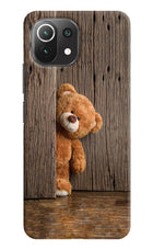 Teddy Wooden Mi 11 Lite Hard Case Back Cover by Casekaro