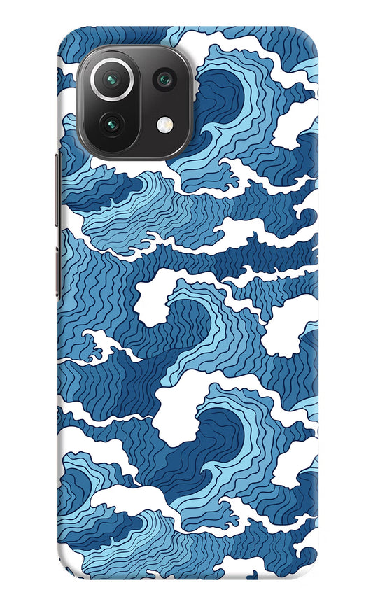 Blue Waves Mi 11 Lite Hard Case Back Cover by Casekaro