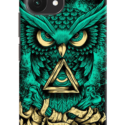 Green Owl Mi 11 Lite Hard Case Back Cover by Casekaro