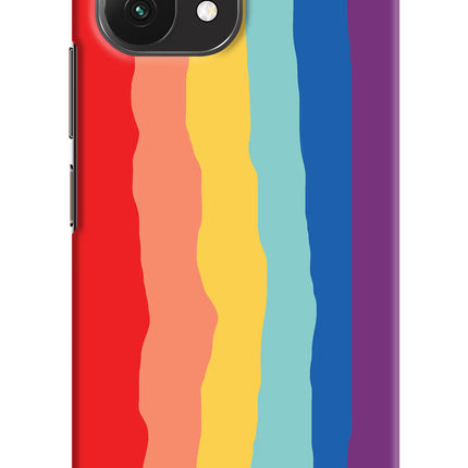 Rainbow Mi 11 Lite Hard Case Back Cover by Casekaro