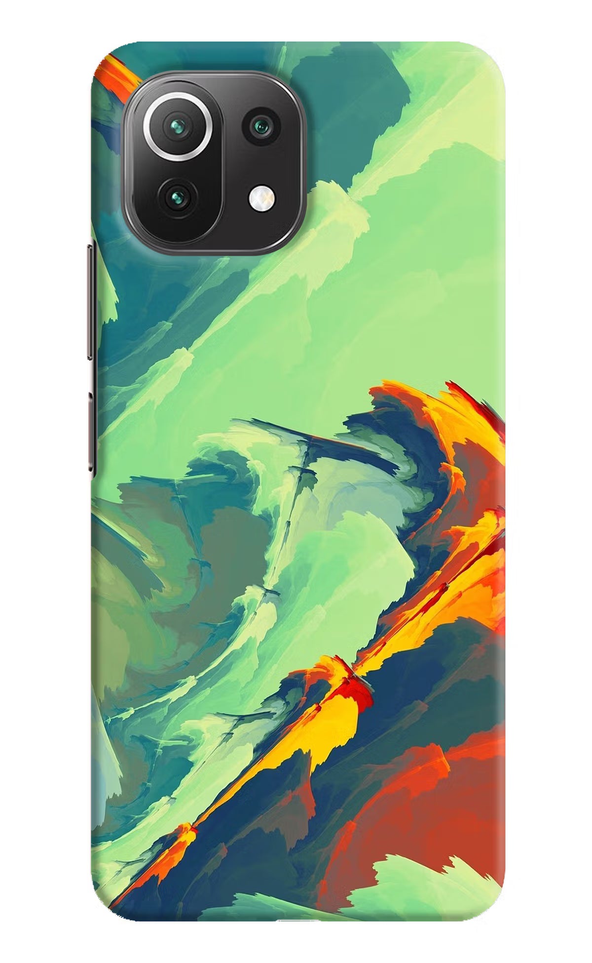 Paint Art Mi 11 Lite Hard Case Back Cover by Casekaro