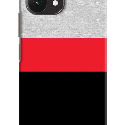 Tri Color Pattern Mi 11 Lite Hard Case Back Cover by Casekaro